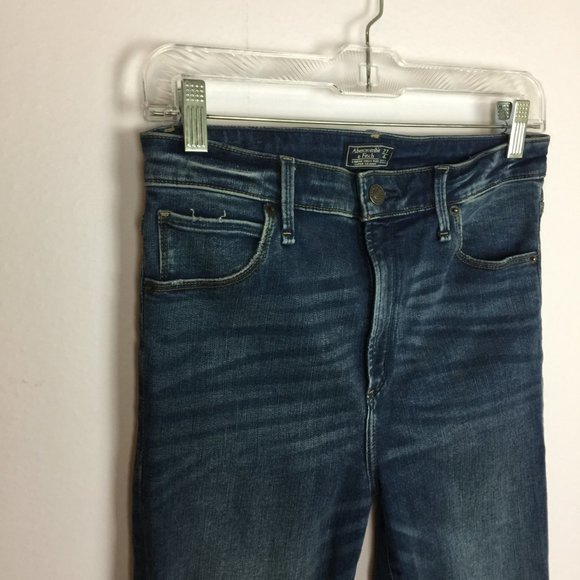 Abercrombie & Fitch Jeans Womens 27/4S Womans Simone High Rise Super Skinny Blue - Picture 4 of 11